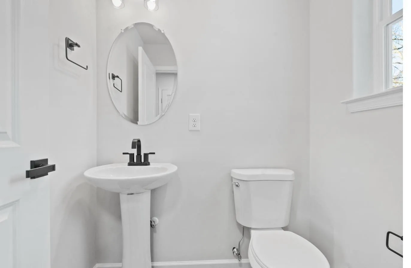 Chelsea 1-car garage model first floor half bath — new construction South Jersey