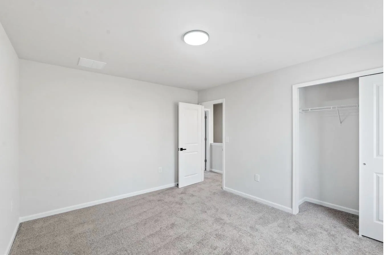 Chelsea 1-car garage model bedroom with closet — new construction South Jersey