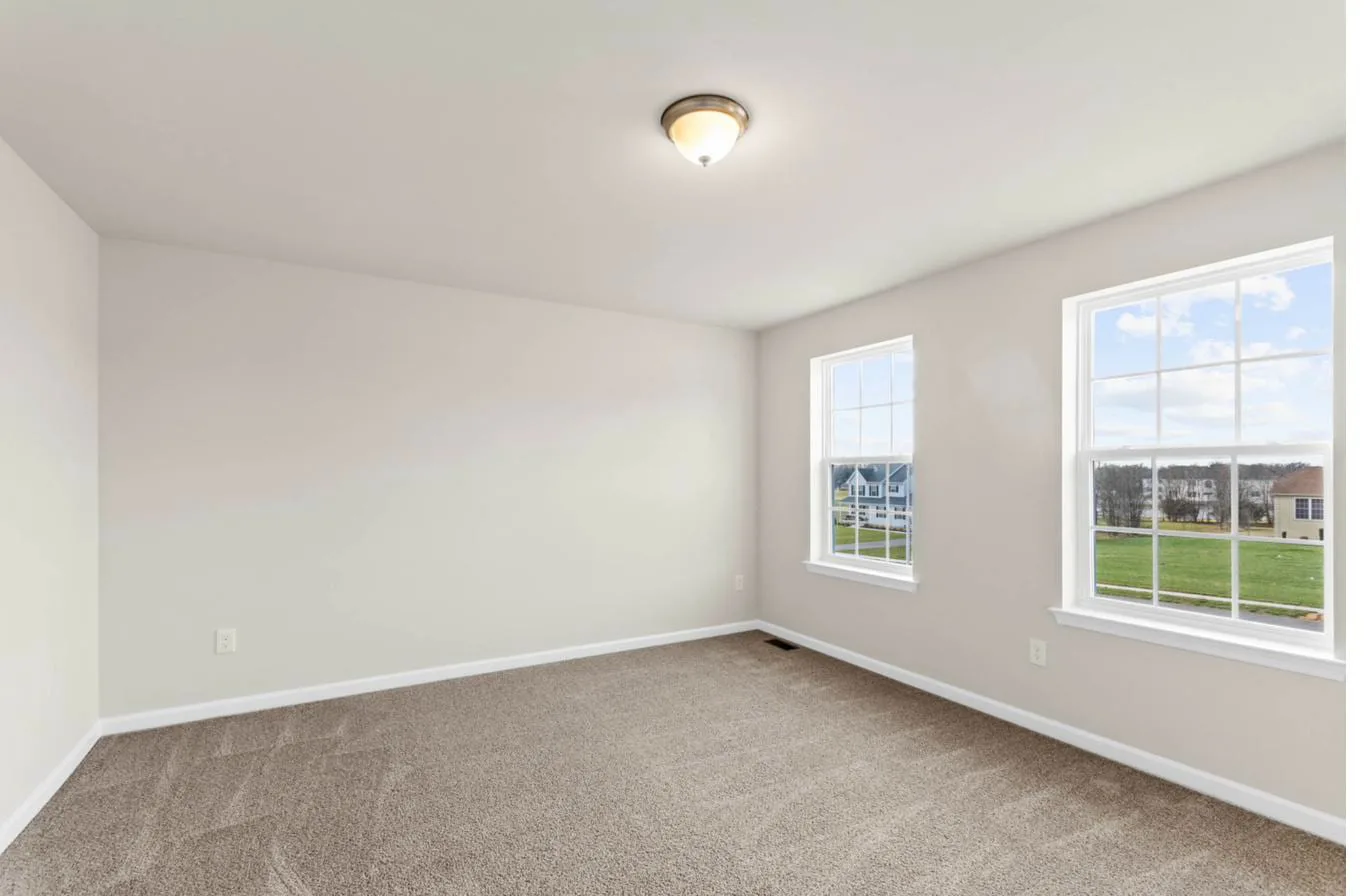 Chelsea 2-car garage model master bedroom — new construction South Jersey