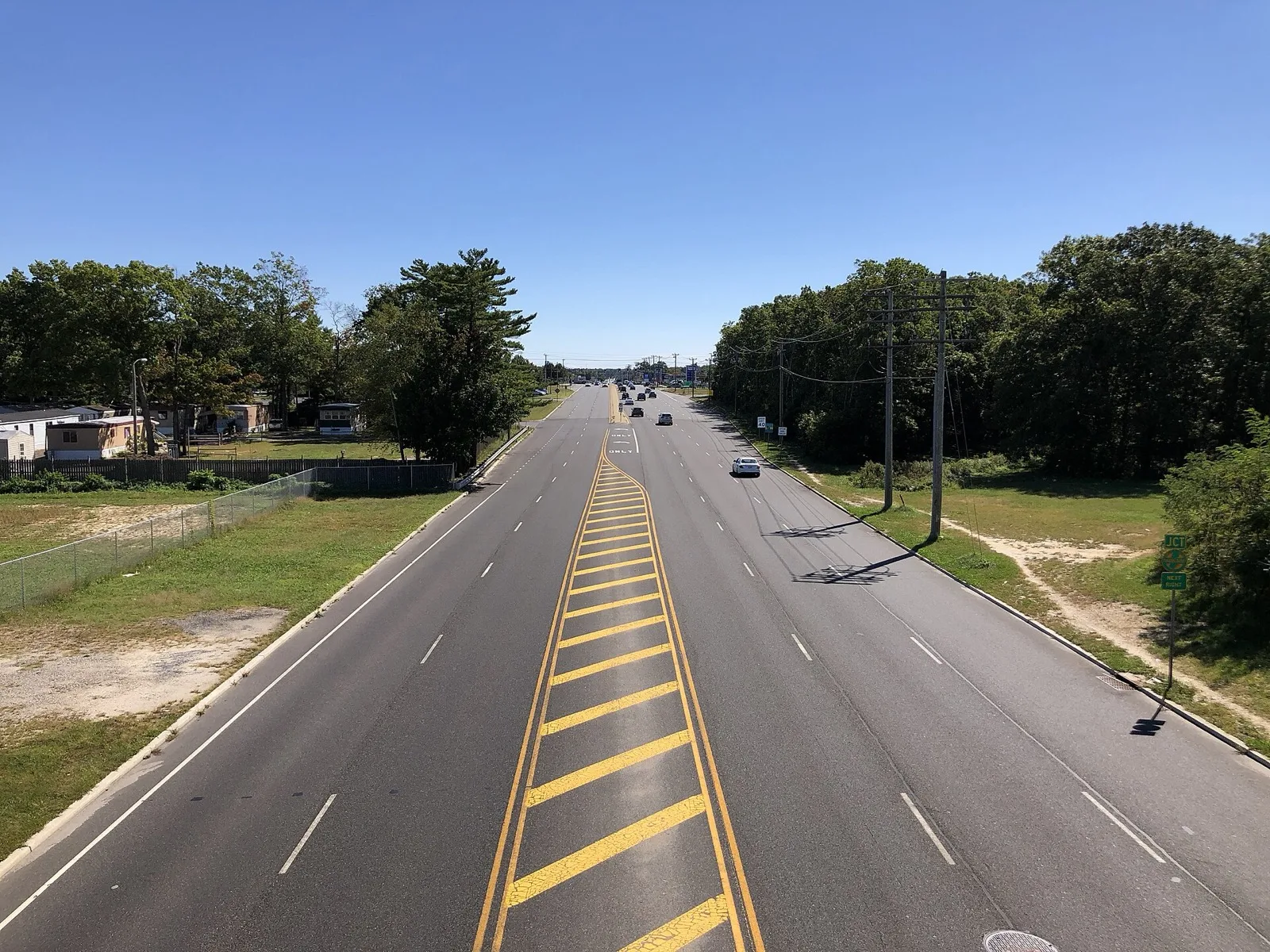 Tilton Road, a township corridor in Egg Harbor Township, with homes along one side