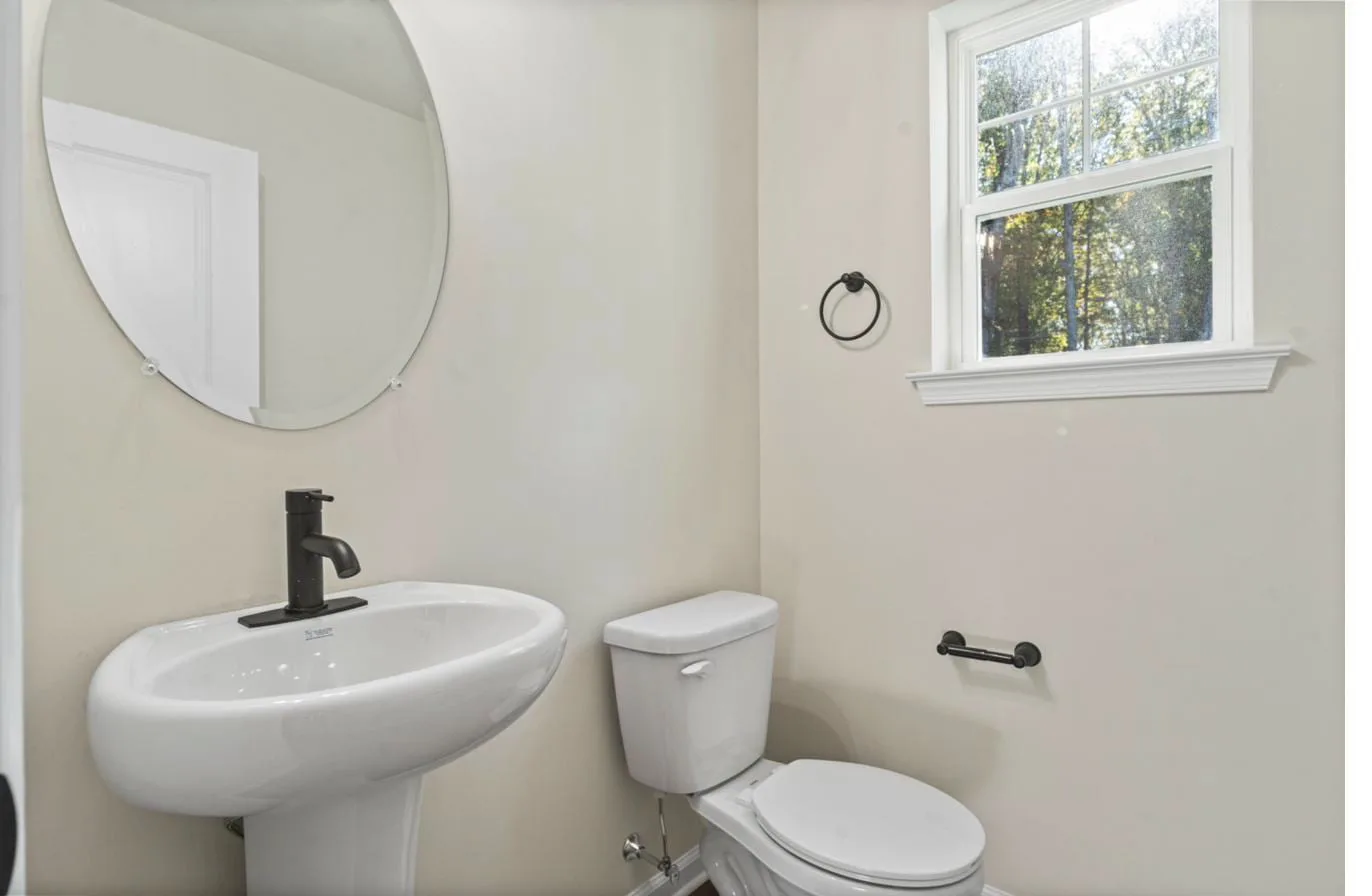 Isabella 1-car garage model first floor half bath — new construction South Jersey