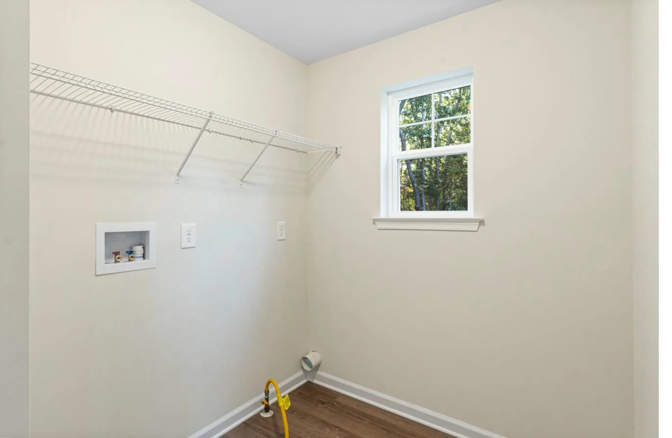 Isabella 1-car garage model laundry room — new construction South Jersey