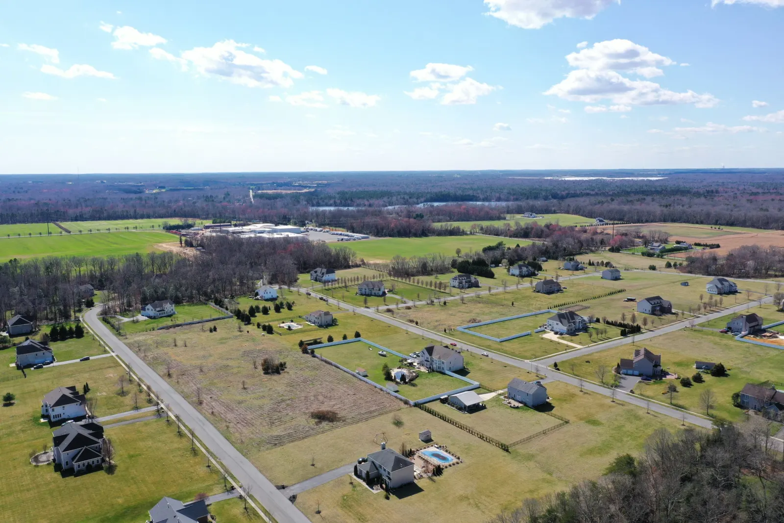 Rural South Jersey lots from the air